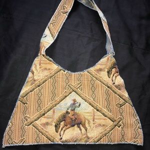 Handmade cowboy-themed bag
